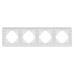 Рамка на 4 поста стеклянная Arlight FRM-OMALI-SFGS-4-WH 049716