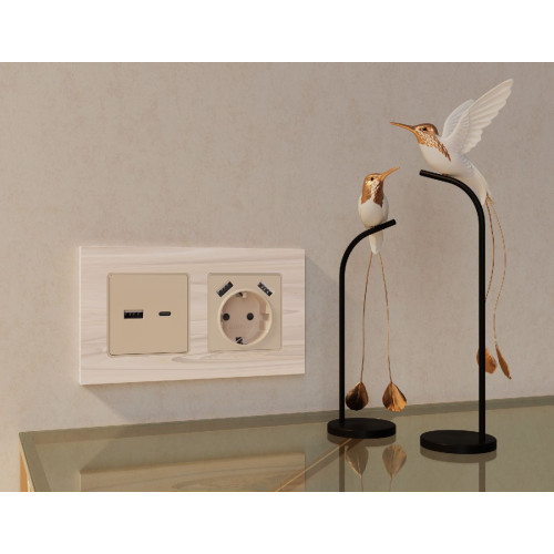 Рамка двухместная Ambrella Volt Grand AF930302