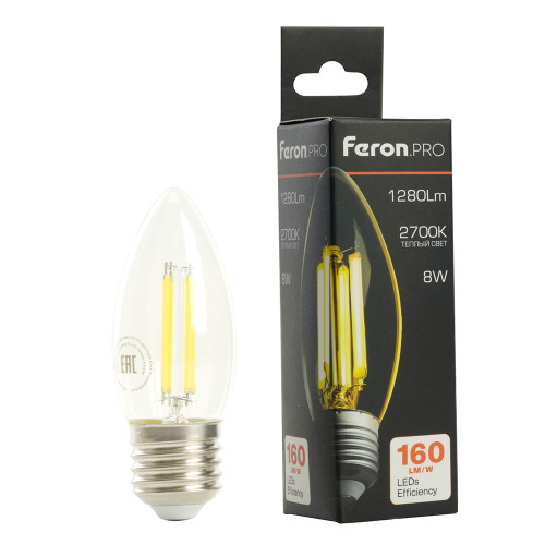 Светодиодная лампа Feron LB-1208 E27 8W 2700K 51241