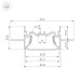 Алюминиевый профиль Arlight Foled-50-Ceil-Center-2000 035769