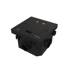 Лючок на 2 модуля IP44 с монтажной коробкой для бетонных полов , тип MDK20 Systeme Elecrtic MultiDesk MDK20202MBC