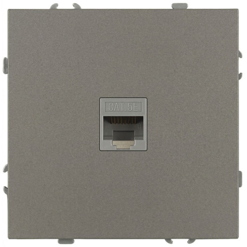 Розетка Эра Galaxy 15-3107-07 информационная RJ45 IP20 титан Б0070747