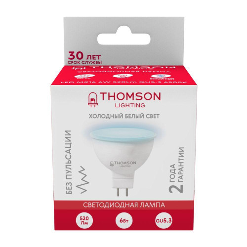 Лампа светодиодная Thomson GU5.3 6W 6500K TH-B2322