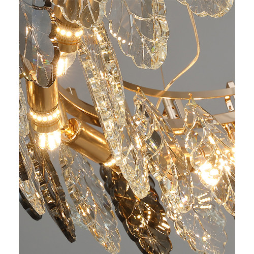 Подвесная люстра Delight Collection D8011P/R-1000 gold/smoky
