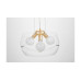 Подвесная люстра Lumina Deco Globo LDP 6018-400 PR+F.GD