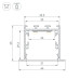 Профиль Arlight LINIA49-F-М-2500 BLACK 055395