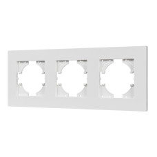 Рамка на 3 поста пластиковая Arlight FRM-PERIO-PL-3-WH 049754