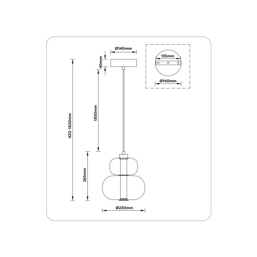 Подвесной светильник Ambrella Light High Light Modern LH11051