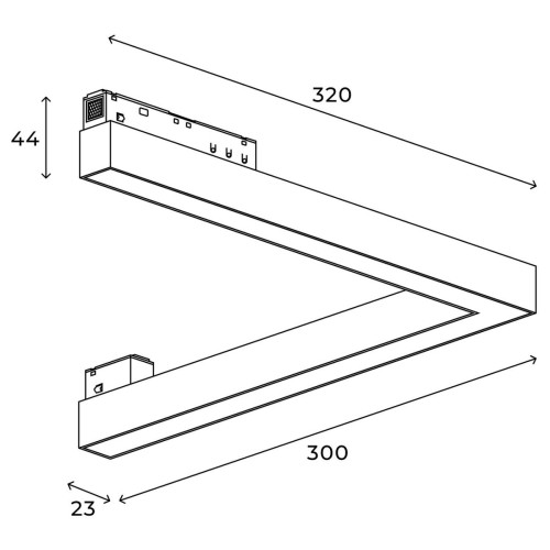 Трековый магнитный светильник Hesby Lighting ElDeko HSBL_0234