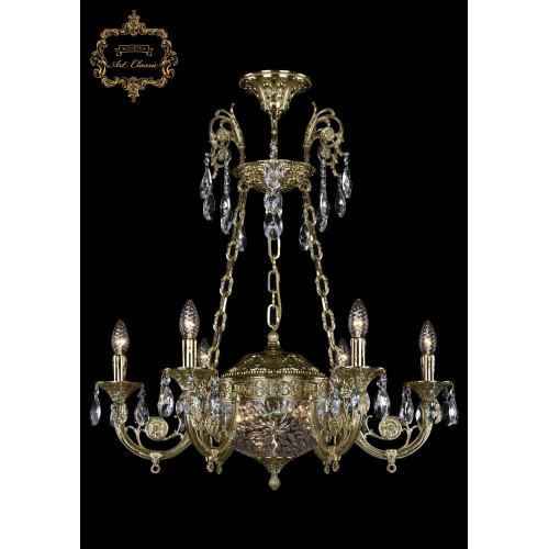 Подвесная люстра Art Classic 31.44.6.KR175SP.250IT.G.Sp.Clear.1A Подвесная люстра Art Classic 31.44.6.KR175SP.250IT.G.Sp.Clear.1A