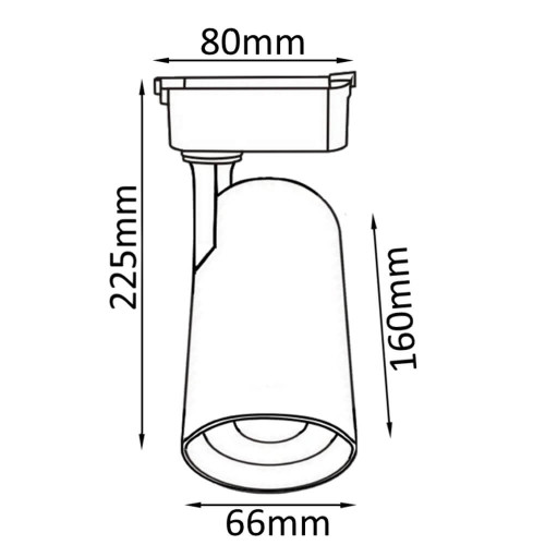 Трековый светильник Crystal Lux CLT 0.31 006 CLT 0.31 006 20W BL