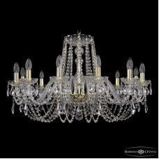 Подвесная люстра Bohemia Ivele Crystal 1402/12/300 G Leafs