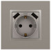 Розетка со шторками с 2xUSB Эра Elegance 14-4109-16 Б0065775