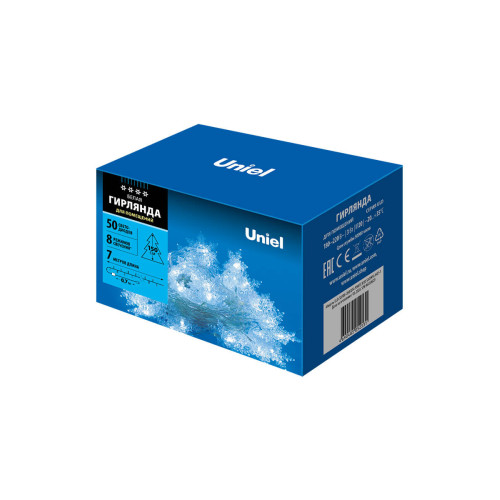 Светодиодная гирлянда (07930) Uniel сакура 220V белый ULD-S0700-050/DTA White IP20 SNOWFLAKES-1