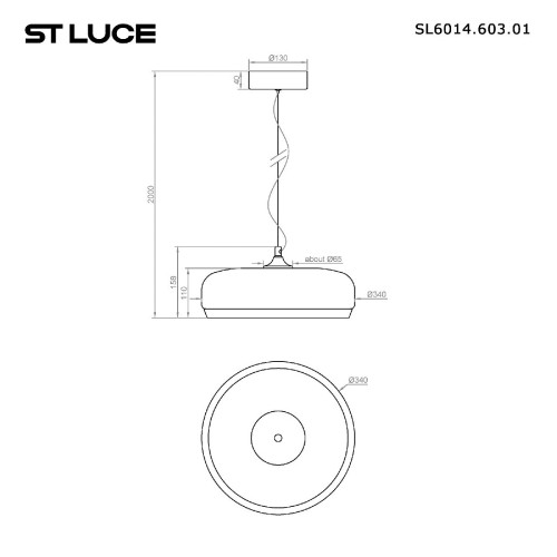 Подвесной светильник ST Luce Ripple SL6014.603.01