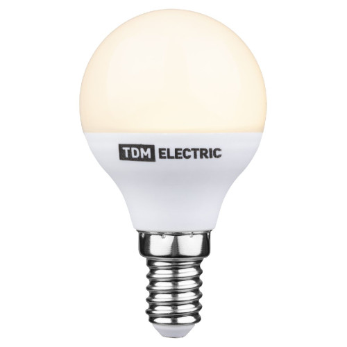 Лампа светодиодная диммируемая TDM Electric Е14 6W 3000K матовая SQ0340-0201