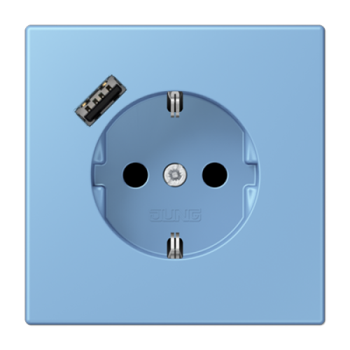 Розетка 2K+З USB Typ A Jung LC1520-18A256