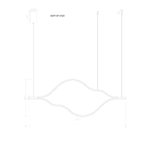 Подвесная люстра Arte Lamp Odyssey A2911SP-31GO