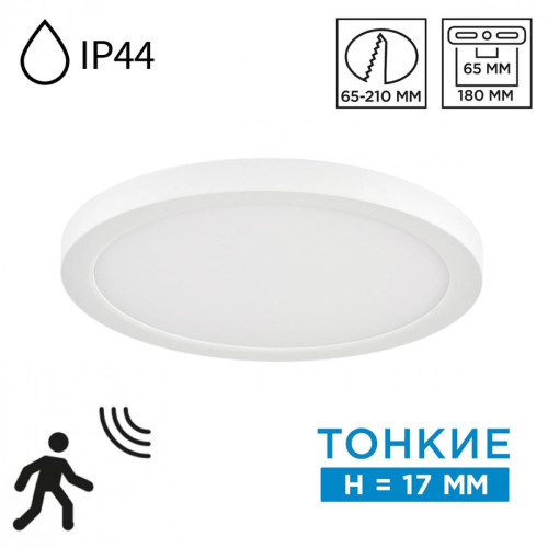 Накладной/встраиваемый светильник Sonex Mitra LED Nebula White 7790/18L Накладной/встраиваемый светильник Sonex Mitra LED Nebula White 7790/18L