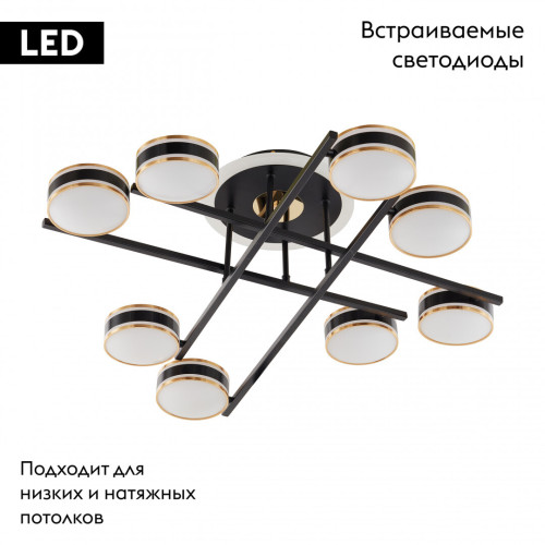 Потолочная люстра Arte Milano Ferrara 278599/8 BK