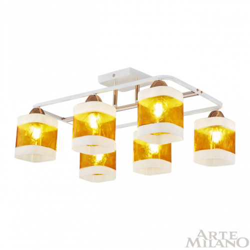 Потолочная люстра Arte Milano Amalfi 322008/6 WH+FG
