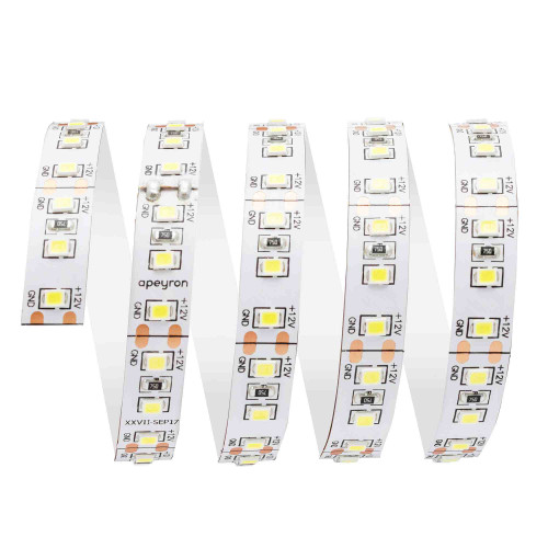 Светодиодная лента Apeyron 12В СТ 14,4Вт/м smd2835 120д/м IP20 1400Лм/м 3м 6500К 212BL