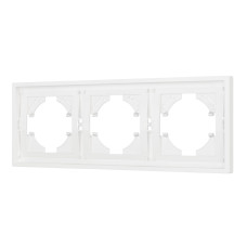 Рамка пластиковая на 3 поста Arlight FRM-TENDO-SFPL-3-WH 054653 Рамка пластиковая на 3 поста Arlight FRM-TENDO-SFPL-3-WH 054653