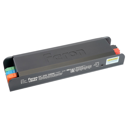 Трансформатор для светодиодной ленты с плавным пуском и диммированием Feron LB004 300W 24V IP20 52126 Трансформатор для светодиодной ленты с плавным пуском и диммированием Feron LB004 300W 24V IP20 52126