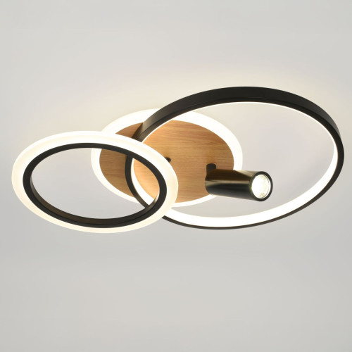 Потолочный светильник Эра Модерн Rondo CLL-1 85W 3K-6,5K RC BK