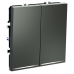 Проходной переключатель двухклавишный с подсветкой Voltum S70 VLS020406