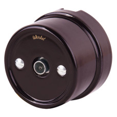 ТВ розетка Werkel Retro коричневая WL18-02-05 4690389100734