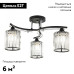 Потолочная люстра Arte Milano Amalfi 327103/3 BK+CR