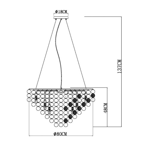 Подвесная люстра Arte Lamp Pipirima A4100LM-12CC