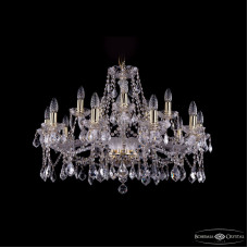 Подвесная люстра Bohemia Ivele Crystal 1413/10+5/300 G Leafs