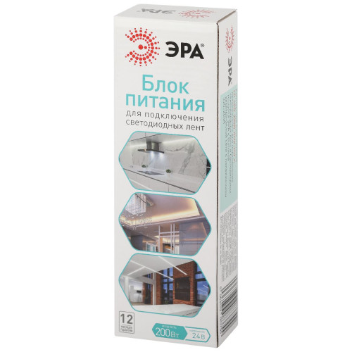 Блок питания Эра 200Вт DC24В 8.33A IP20 LP-LED-200W-IP20-24V-S Б0061132