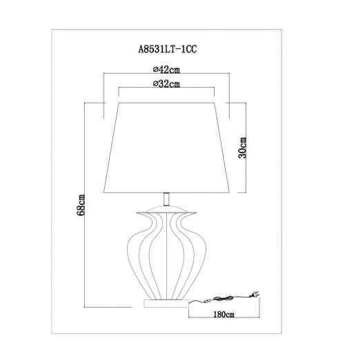 Настольная лампа ARTE Lamp A8531LT-1CC