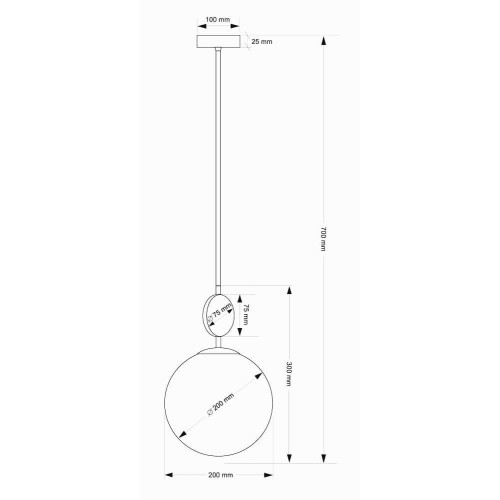 Подвесной светильник Kutek Dimaro DIM-ZW-1(N)200