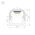 Профиль Arlight LINE-D-1111-2000 SQUARE ANOD (Алюминий) 061084