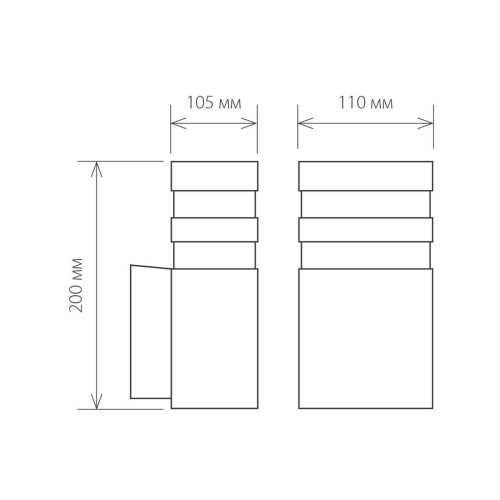 Уличный настенный светильник Elektrostandard 1450 Techno 4690389067730