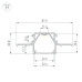 Профиль Arlight Arlight LINIA32-FANTOM-MID-2000 ANOD (Алюминий) 058472