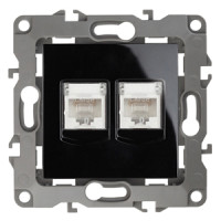 Розетка информационная двойная 2XRJ45 Эра 12-3108-06 Б0014734