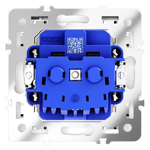 Розетка с защитными шторками и крышкой Voltum S70 VLS040301
