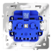 Розетка с защитными шторками и крышкой Voltum S70 VLS040301