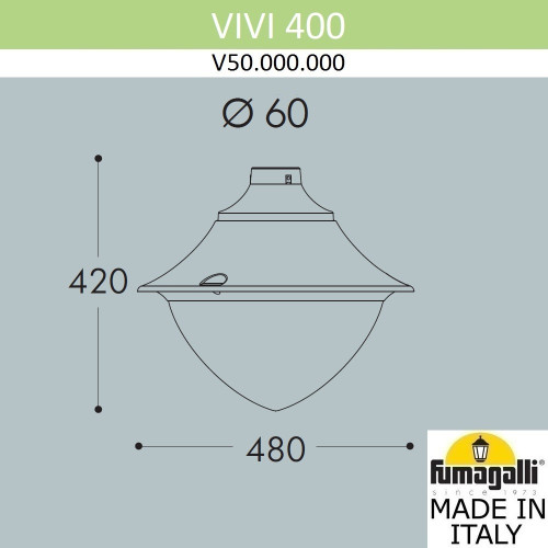 Уличный светильник Fumagalli Vivi V50.000.000.LXH27