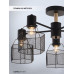 Люстра на штанге Seven Fires Lauri SF3388/5C-BK-WD