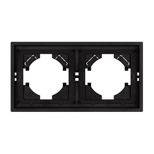 Рамка пластиковая на 2 поста Arlight FRM-TENDO-SFPL-2-BK 054646
