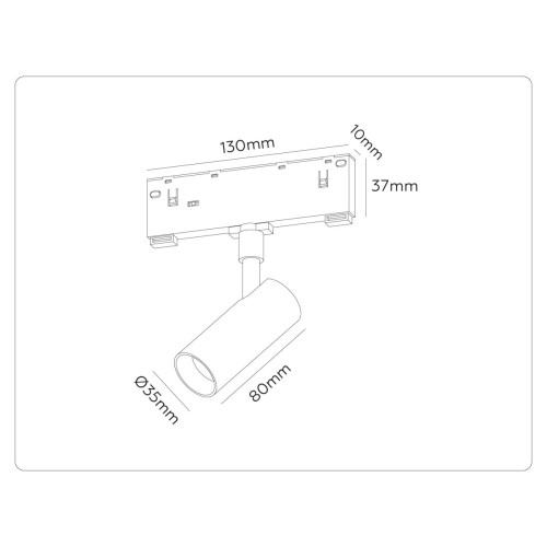 Трековый магнитный светильник Ambrella Light Track System GL2301