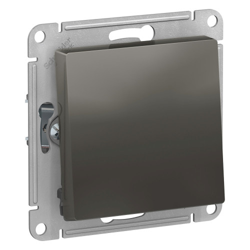 Переключатель 1-клавишный, сх.6, 10АХ Systeme Electric AtlasDesign Сталь ATN000961