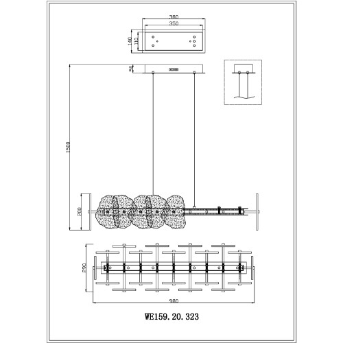 Подвесная люстра Wertmark Nicola WE159.20.323