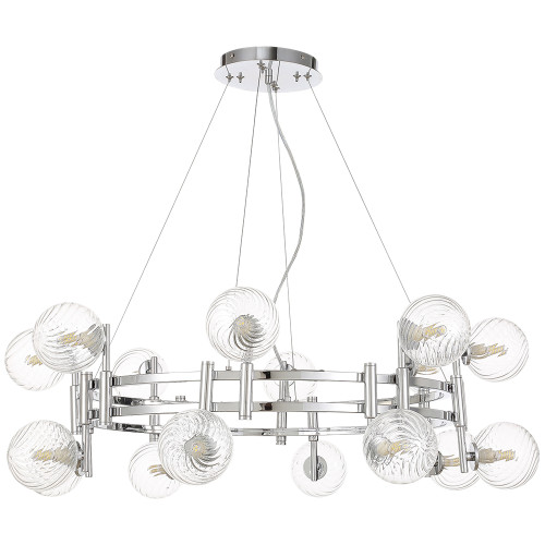 Подвесная люстра Crystal Lux LUXURY SP16 CHROME